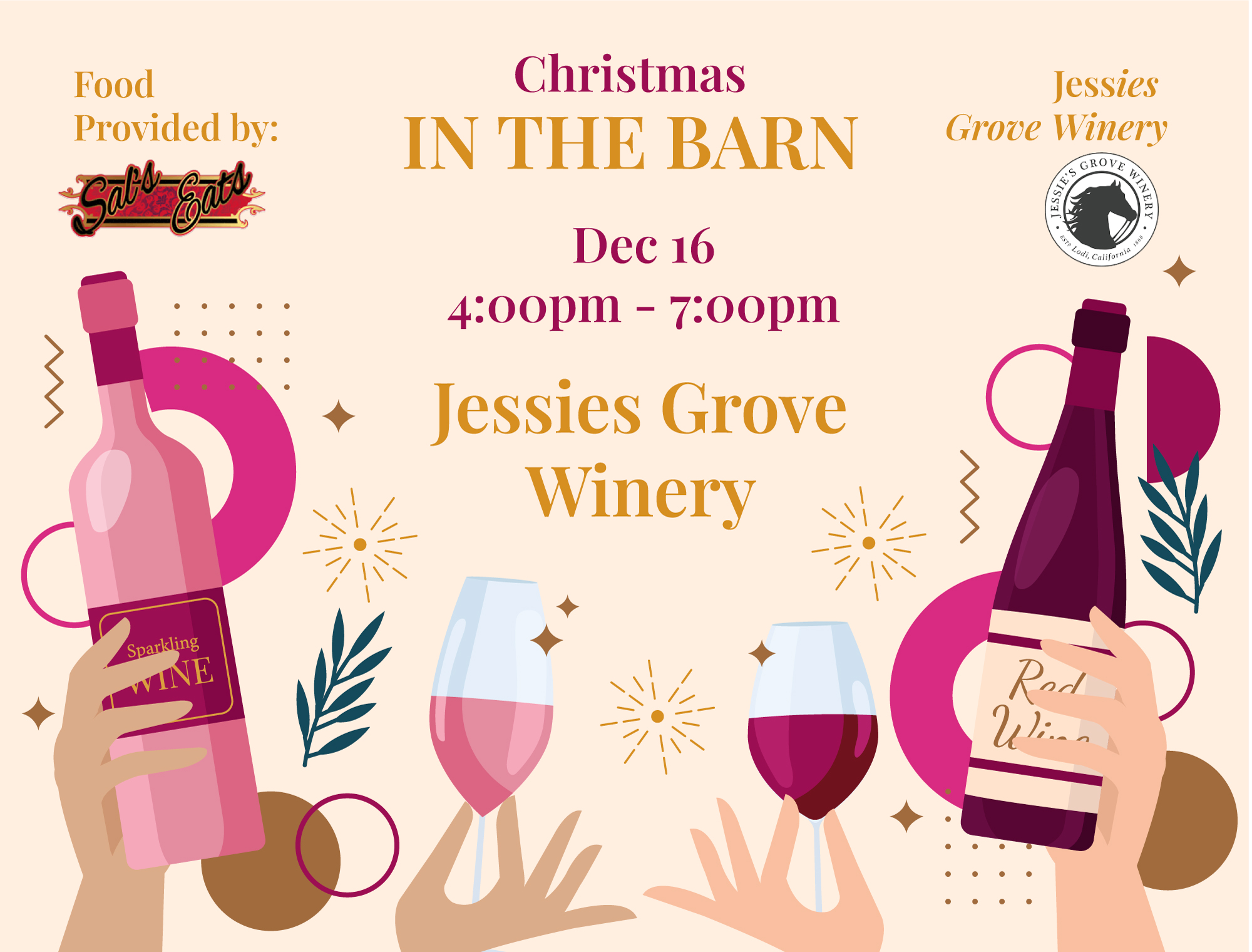 Jessies Grove Wine Club Event | Christmas in the Barn- Wine Club Release